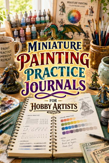 Miniature Painting Practice Journals for Hobby Artists