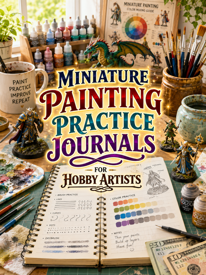 Miniature Painting Practice Journals for Hobby Artists Miniature Painting Practice Journals for Hobby Artists