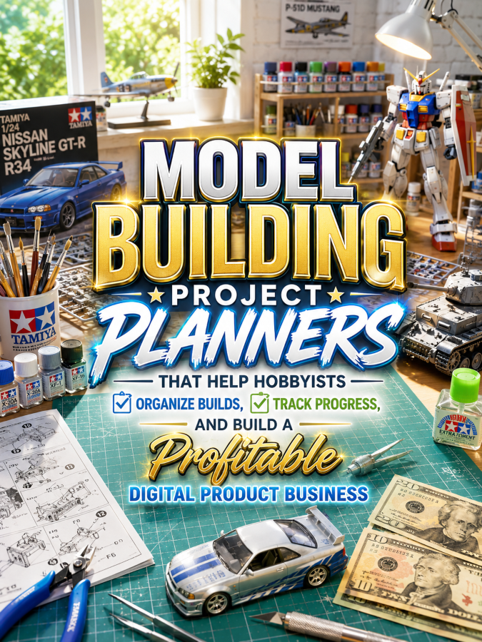 Model Building Project Planners That Help Hobbyists Organize Builds, Track Progress, and Build a Profitable Digital Product Business Model Building Project Planners That Help Hobbyists Organize Builds, Track Progress, and Build a Profitable Digital Product Business