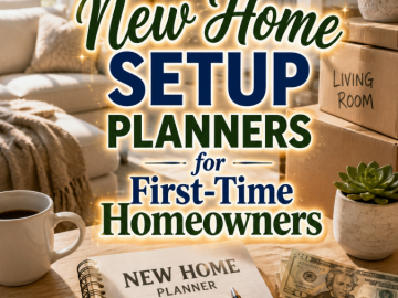 New Home Setup Planners for First-Time Homeowners New Home Setup Planners for First-Time Homeowners