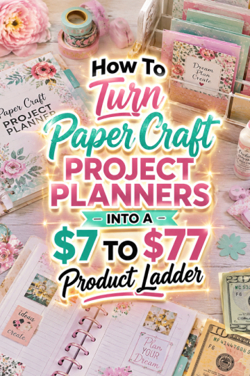 How To Turn Paper Craft Project Planners Into A  To  Product Ladder