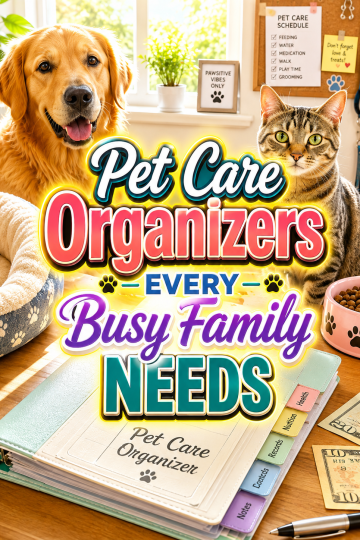 Pet Care Organizers Every Busy Family Needs