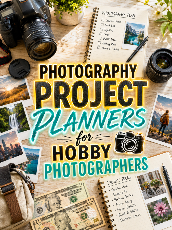 Photography Project Planners for Hobby Photographers
