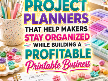 Polymer Clay Project Planners That Help Makers Stay Organized While Building a Profitable Printable Business