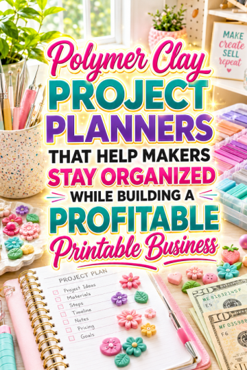 Polymer Clay Project Planners That Help Makers Stay Organized While Building a Profitable Printable Business