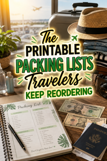 The Printable Packing Lists Travelers Keep Reordering