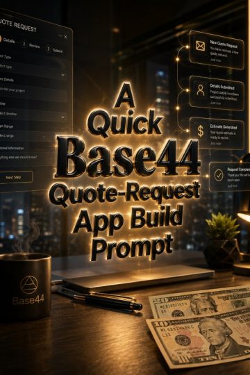 A Quick Base44 Quote-Request App Build Prompt