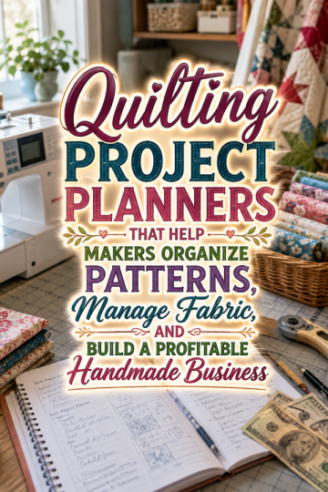 Quilting Project Planners That Help Makers Organize Patterns, Manage Fabric, and Build a Profitable Handmade Business