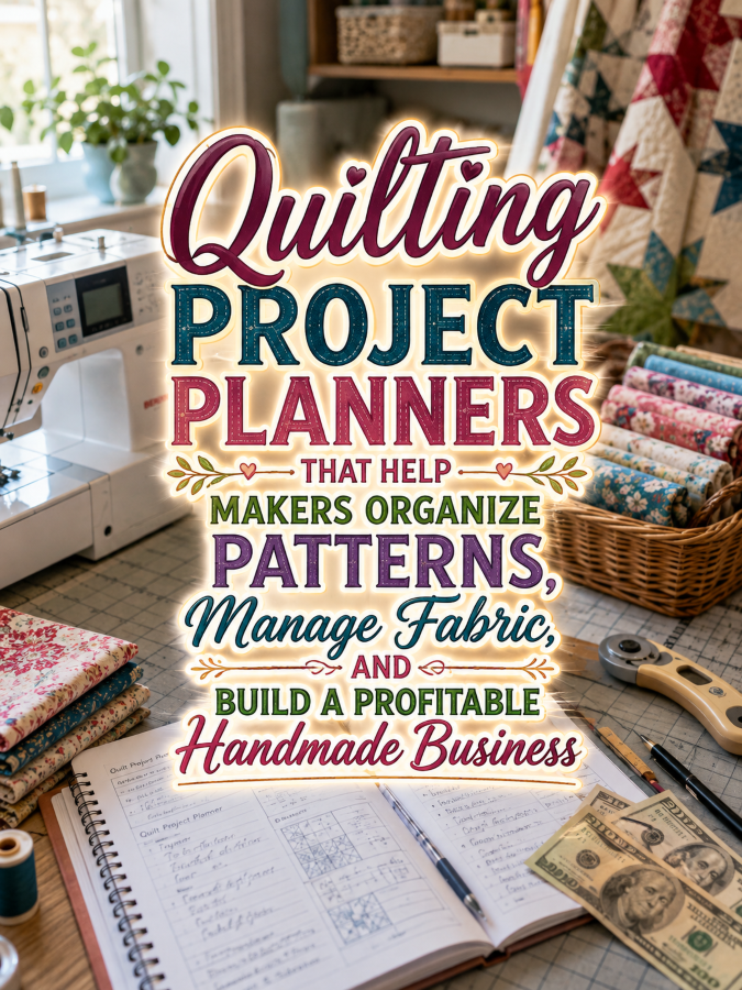 Quilting Project Planners That Help Makers Organize Patterns, Manage Fabric, and Build a Profitable Handmade Business Quilting Project Planners That Help Makers Organize Patterns, Manage Fabric, and Build a Profitable Handmade Business