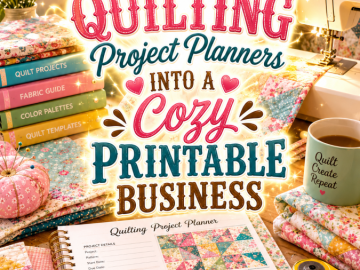 Turn Quilting Project Planners Into a Cozy Printable Business Turn Quilting Project Planners Into a Cozy Printable Business