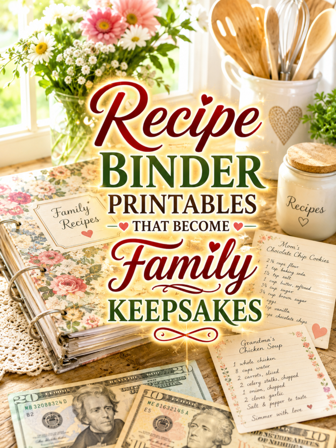 Recipe Binder Printables That Become Family Keepsakes Recipe Binder Printables That Become Family Keepsakes