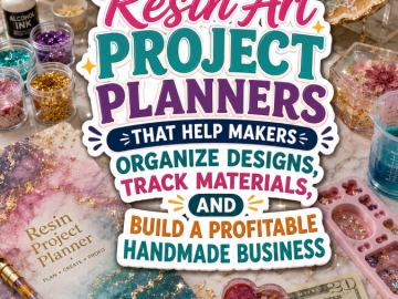 Resin Art Project Planners That Help Makers Organize Designs, Track Materials, and Build a Profitable Handmade Business Resin Art Project Planners That Help Makers Organize Designs, Track Materials, and Build a Profitable Handmade Business