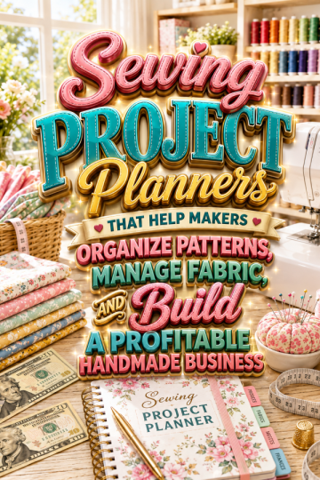 Sewing Project Planners That Help Makers Organize Patterns, Manage Fabric, and Build a Profitable Handmade Business