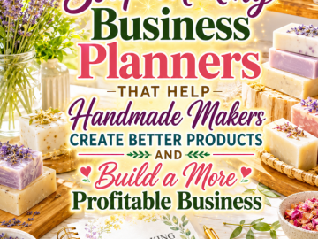 Soap Making Business Planners That Help Handmade Makers Create Better Products and Build a More Profitable Business