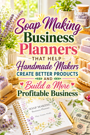 Soap Making Business Planners That Help Handmade Makers Create Better Products and Build a More Profitable Business