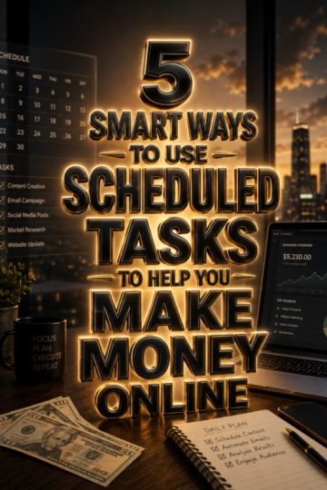 5 Smart Ways To Use Scheduled Tasks To Help You Make Money Online