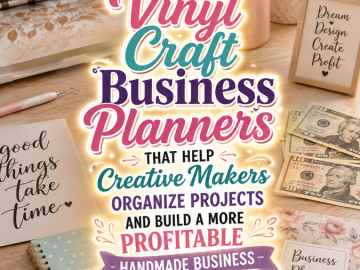 Vinyl Craft Business Planners That Help Creative Makers Organize Projects and Build a More Profitable Handmade Business