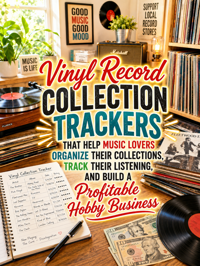 Vinyl Record Collection Trackers That Help Music Lovers Organize Their Collections, Track Their Listening, and Build a Profitable Hobby Business
