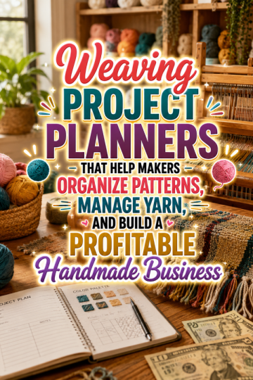 Weaving Project Planners That Help Makers Organize Patterns, Manage Yarn, and Build a Profitable Handmade Business