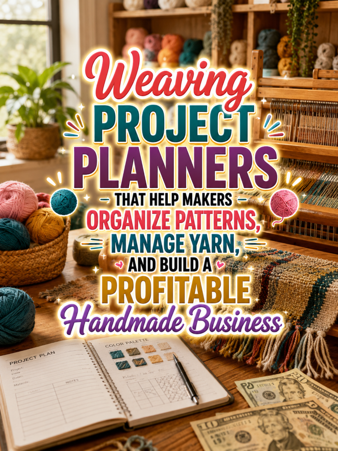 Weaving Project Planners That Help Makers Organize Patterns, Manage Yarn, and Build a Profitable Handmade Business