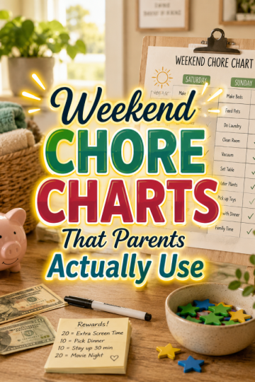 Weekend Chore Charts That Parents Actually Use