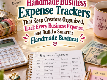 Small Handmade Business Expense Trackers That Keep Creators Organized, Track Every Business Expense, and Build a Smarter Handmade Business