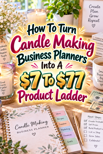 How To Turn Candle Making Business Planners Into A  To  Product Ladder