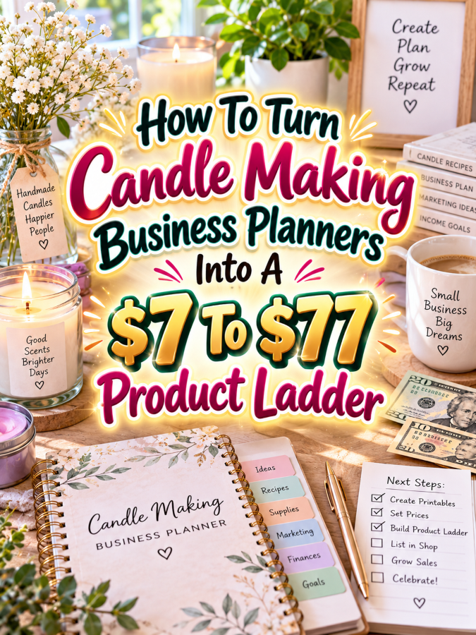 How To Turn Candle Making Business Planners Into A  To  Product Ladder