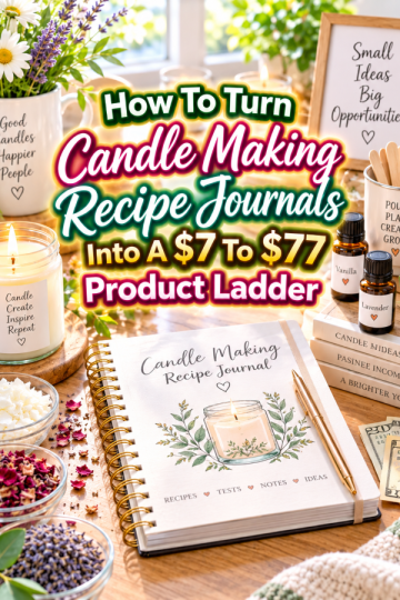How To Turn Candle Making Recipe Journals Into A  To  Product Ladder