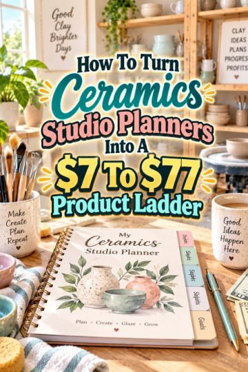 How To Turn Ceramics Studio Planners Into A  To  Product Ladder