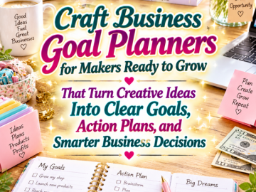 Craft Business Goal Planners for Makers Ready to Grow That Turn Creative Ideas Into Clear Goals, Action Plans, and Smarter Business Decisions