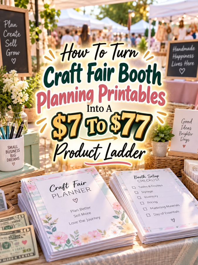 How To Turn Craft Fair Booth Planning Printables Into A To Product Ladder How To Turn Craft Fair Booth Planning Printables Into A To Product Ladder