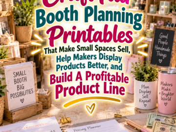 Craft Fair Booth Planning Printables That Make Small Spaces Sell, Help Makers Display Products Better, and Build A Profitable Product Line