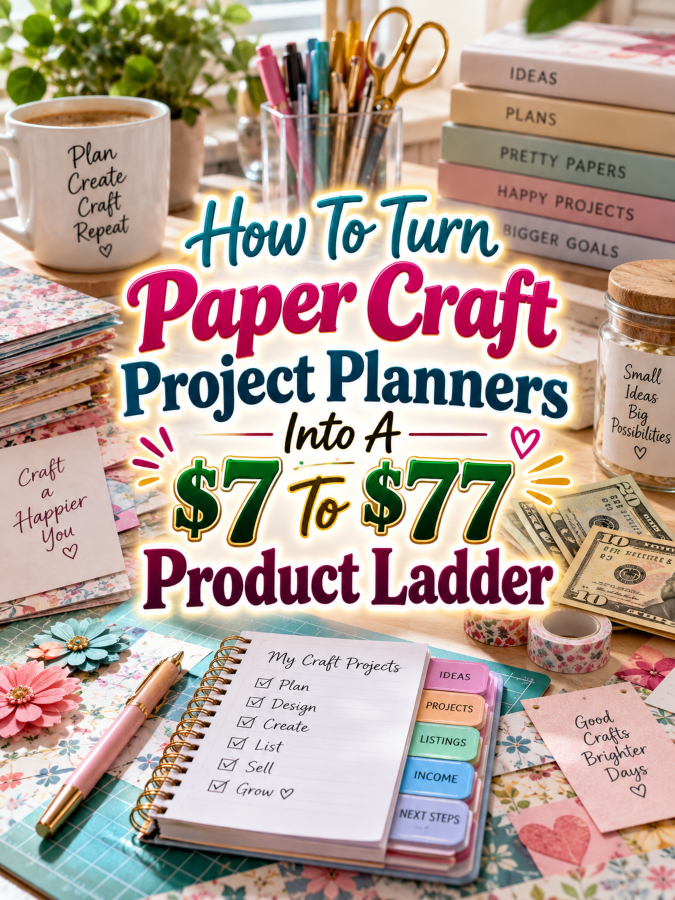 How To Turn Paper Craft Project Planners Into A  To  Product Ladder