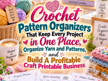 Crochet Pattern Organizers That Keep Every Project in One Place, Organize Yarn and Patterns, and Build A Profitable Craft Printable Business Crochet Pattern Organizers That Keep Every Project in One Place, Organize Yarn and Patterns, and Build A Profitable Craft Printable Business