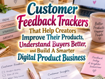 Customer Feedback Trackers That Help Creators Improve Their Products, Understand Buyers Better, and Build A Smarter Digital Product Business