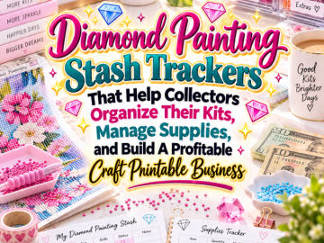 Diamond Painting Stash Trackers That Help Collectors Organize Their Kits, Manage Supplies, and Build A Profitable Craft Printable Business