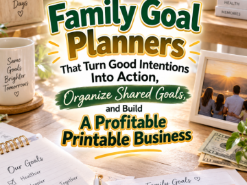 Family Goal Planners That Turn Good Intentions Into Action, Organize Shared Goals, and Build A Profitable Printable Business Family Goal Planners That Turn Good Intentions Into Action, Organize Shared Goals, and Build A Profitable Printable Business