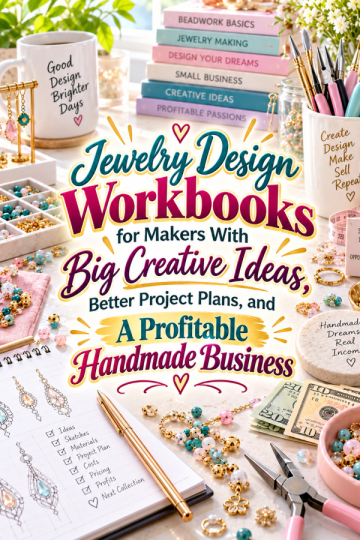Jewelry Design Workbooks for Makers With Big Creative Ideas, Better Project Plans, and A Profitable Handmade Business