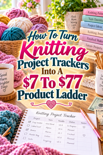 How To Turn Knitting Project Trackers Into A  To  Product Ladder