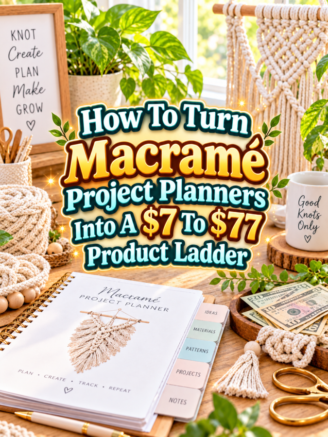 How To Turn Macramé Project Planners Into A To Product Ladder How To Turn Macramé Project Planners Into A To Product Ladder
