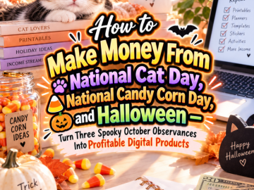 How to Make Money From National Cat Day, National Candy Corn Day, and Halloween — Turn Three Spooky October Observances Into Profitable Digital Products How to Make Money From National Cat Day, National Candy Corn Day, and Halloween — Turn Three Spooky October Observances Into Profitable Digital Products