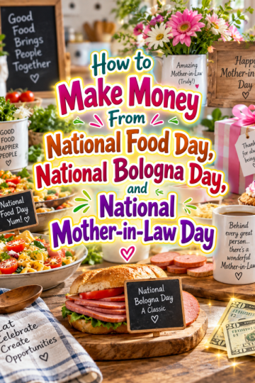 How to Make Money From National Food Day, National Bologna Day, and National Mother-in-Law Day