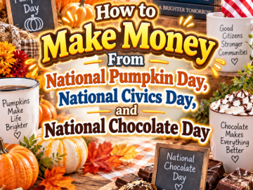 How to Make Money From National Pumpkin Day, National Civics Day, and National Chocolate Day