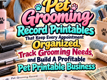 Pet Grooming Record Printables That Keep Every Appointment Organized, Track Grooming Needs, and Build A Profitable Pet Printable Business Pet Grooming Record Printables That Keep Every Appointment Organized, Track Grooming Needs, and Build A Profitable Pet Printable Business