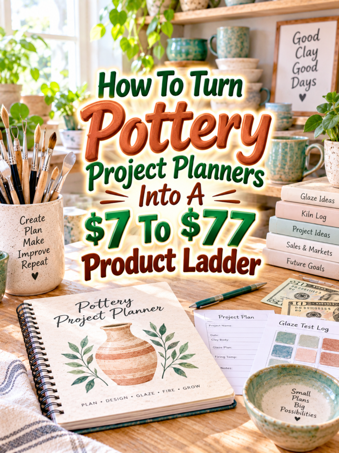 How To Turn Pottery Project Planners Into A To Product Ladder How To Turn Pottery Project Planners Into A To Product Ladder