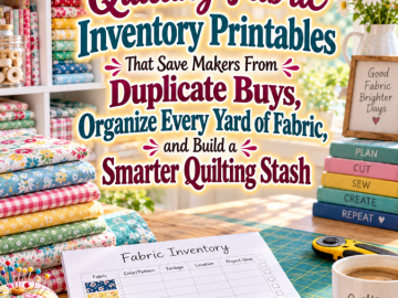 Quilting Fabric Inventory Printables That Save Makers From Duplicate Buys, Organize Every Yard of Fabric, and Build a Smarter Quilting Stash Quilting Fabric Inventory Printables That Save Makers From Duplicate Buys, Organize Every Yard of Fabric, and Build a Smarter Quilting Stash