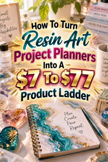 How To Turn Resin Art Project Planners Into A  To  Product Ladder