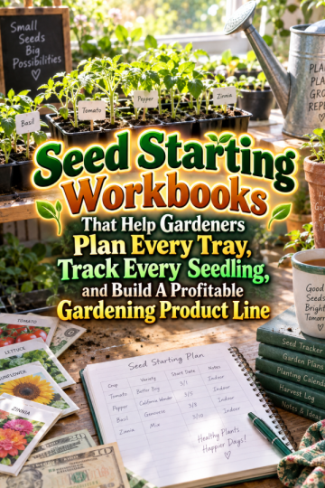 Seed Starting Workbooks That Help Gardeners Plan Every Tray, Track Every Seedling, and Build A Profitable Gardening Product Line