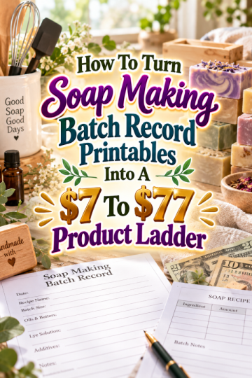 How To Turn Soap Making Batch Record Printables Into A  To  Product Ladder
